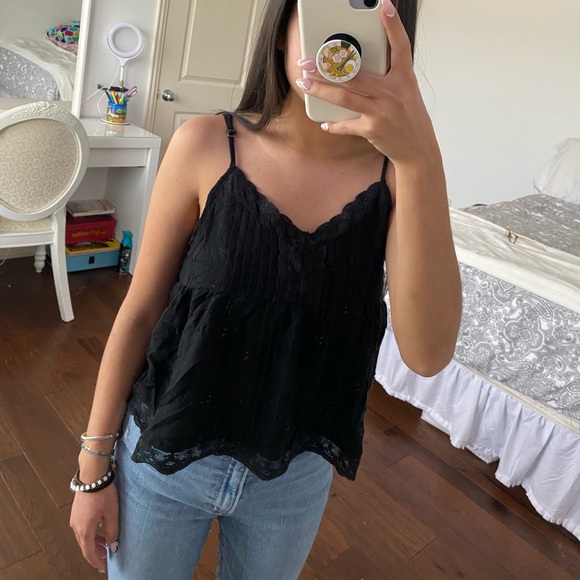 Hollister Black Lace Tank - Picture 2 of 7